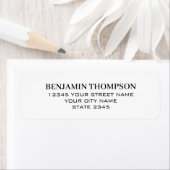 スタイルクラシックプロフェッショナルホワイト差出人住所 ラベル (インサイチュ)