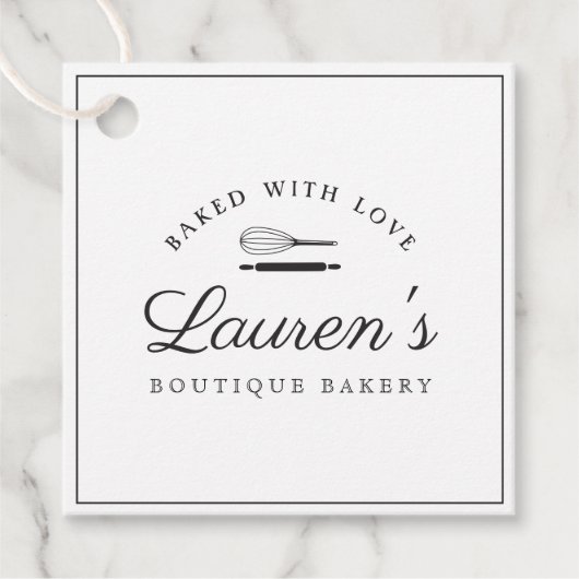 スタイルクラシックホームベーカリーロゴとビジネス情報 フェイバータグ (正面)