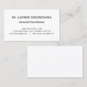 スタイルクラシック医療専門ビジネスカード 名刺 (正面/裏面)