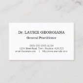 スタイルクラシック医療専門ビジネスカード 名刺 (正面)