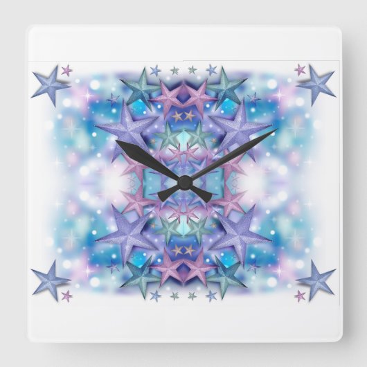スタイルクラシック星 スクエア壁時計 (正面)