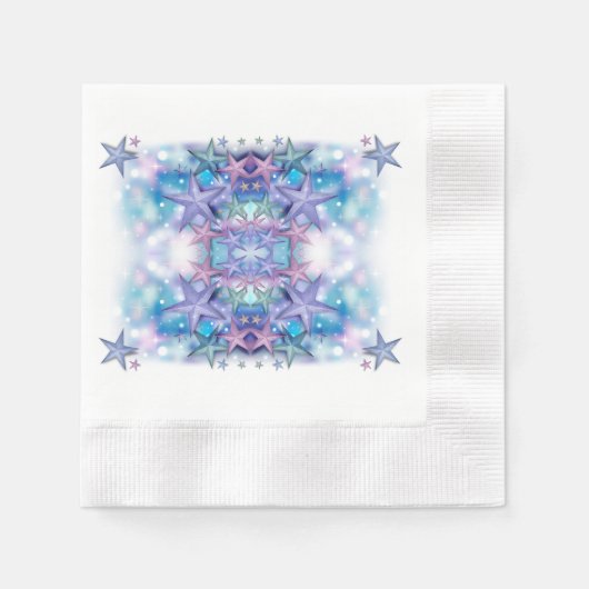 スタイルクラシック星 縁ありカクテルナプキン (正面)