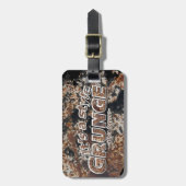 スタイルグランジの文字 ラゲッジタグ (正面縦)