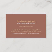 スタイルグランジファッションデザイナー名刺 名刺 (裏面)