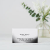 スタイルグレーホワイトパターンコンサルタントの名刺 名刺 (スタンド正面)