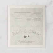 スタイルシンプルエスニック座席表インSageグリーンカラー プレイスカード (外部開封)