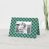 スタイルシンプルグリーンハッピーホリデーズフォト シーズンカード (裏面)