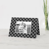 スタイルシンプルブラックメリークリスマス2写真 シーズンカード (裏面)