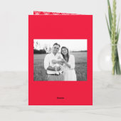 スタイルシンプルレッドメリークリスマス2写真 シーズンカード (裏面)