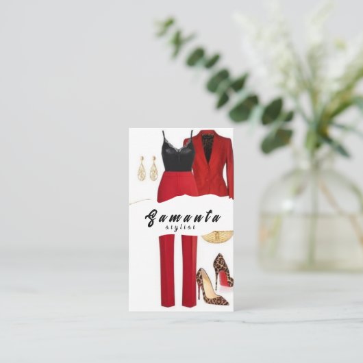 スタイルスタイリストファッションの旅はここから始まる 名刺 (スタンド正面)