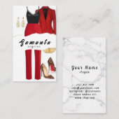 スタイルスタイリストファッションの旅はここから始まる 名刺 (正面/裏面)