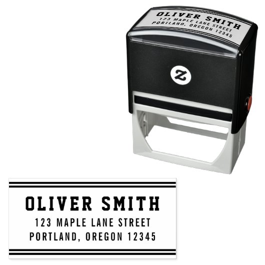 スタイルストライプズバーシティスポーティ名差出人住所 セルフインキングスタンプ (インサイチュ)