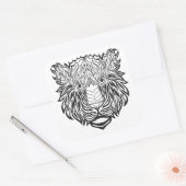 スタイルタイガー頭 スクエアシール (封筒)