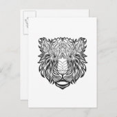 スタイルタイガー頭 ポストカード (正面/裏面)