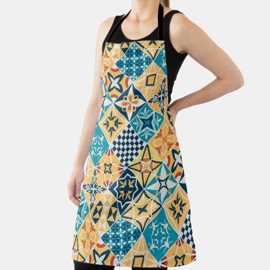 スタイルタイル地中海の料理プロヴァンストスカニー エプロン (インサイチュ)