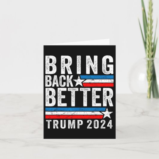 スタイルバックより良いトランプ2024 カード (正面)