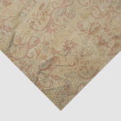 スタイルビクトリアンの巻物と花 薄葉紙 (詳細)