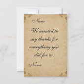 スタイルビクトリアンの花 サンキューカード (裏面)