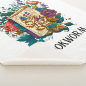 スタイルビクトリアンブックワームデザイン シェルパブランケット (3/4)