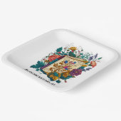 スタイルビクトリアンブックワームデザイン ペーパープレート (傾斜あり)