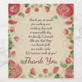 スタイルビクトリアン付きフラール ワインラベル (シングルラベル)