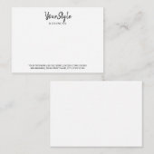 スタイルビジネス(文字タイプ) ノートカード (正面/裏面)