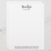 スタイルビジネス(文字タイプ) レターヘッド (正面/裏面)