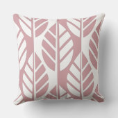 スタイルフェミニン化されたピンクと白葉の クッション (裏面)
