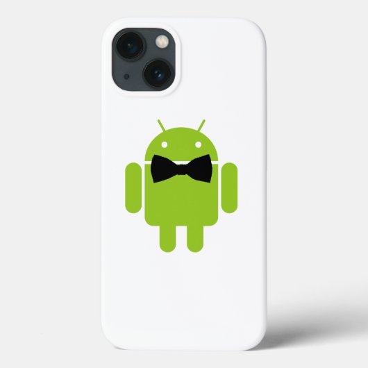 スタイルフォーマルアンドロイドロボットのアイコン Case-Mate iPhoneケース (裏面)