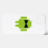 スタイルフォーマルアンドロイドロボットのアイコン Case-Mate iPhoneケース (裏面 (横))