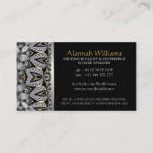 スタイルフュージョンシルバーブラック金ゴールドバロックver2ビズ 名刺 (裏面)