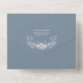 スタイルフランスののエレガント結婚式招待状 オールインワン招待状 (裏面)