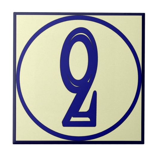 スタイルフランスのハウスナンバ2 タイル (正面)