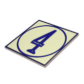 スタイルフランスのハウスナンバ4 タイル (側面)