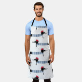 スタイルフランスの犬、漫画のパターン。 エプロン (着用した状態)