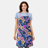 スタイルフローラルパターン46 エプロン (着用した状態)