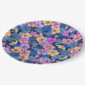 スタイルフローラルパターン46 ペーパープレート (アングル)