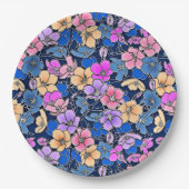 スタイルフローラルパターン46 ペーパープレート (正面)