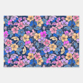 スタイルフローラルパターン46 ラッピングペーパーシート (正面3)