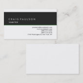 スタイルプレイングレーホワイトプロフェッショナル名刺 名刺 (正面/裏面)