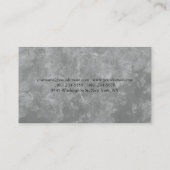 スタイルプレーンシンプルグレーパターンプロフェッショナル 名刺 (裏面)