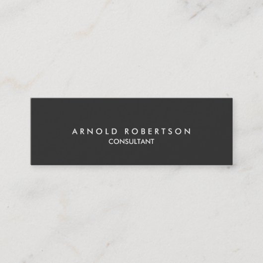 スタイルプレーン薄型グレープロフェッショナル名刺 スキニー名刺 (正面)