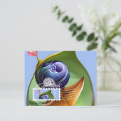 スタイルマキシカード、カタツムリ、ポストクロッシング ポストカード (スタンド正面)