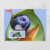 スタイルマキシカード、カタツムリ、ポストクロッシング ポストカード (正面)