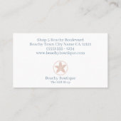 スタイルミニマルシンプルリストコーストブティック 名刺 (裏面)