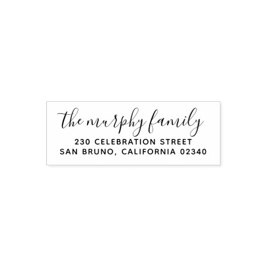 スタイルモダンはっきりした差出人住所 セルフインキングスタンプ (デザイン)