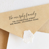 スタイルモダンはっきりした差出人住所 セルフインキングスタンプ