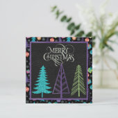 スタイルモダンクリトマスツリーフラットカード シーズンカード (スタンド正面)