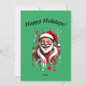 スタイルモダントナカイモダン、デザイン、ファンタジークリスマス シーズンカード (裏面)