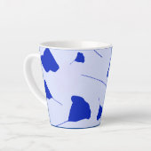 スタイルモダンヒマラヤブルーの花 カフェラテマグ (左アングル)